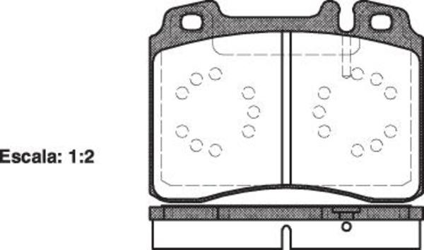 Remsa FRONT DISC BRAKE PADS - MERCEDES BENZ E CLASS 93-95