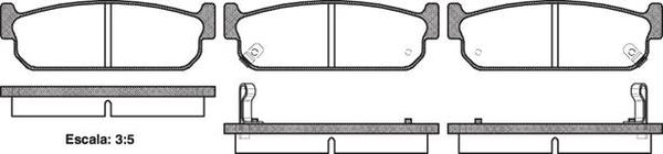 Remsa DB1399 E REAR DISC BRAKE PADS - NISSAN INFINITI J30 93-97