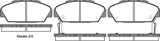 DB1279 E FRONT DISC BRAKE PADS - HONDA ACCORD CB7 90-97 037102