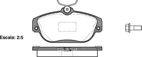 Remsa DB1329 E FRONT DISC BRAKE PADS - VOLVO 940 2.4 94-97