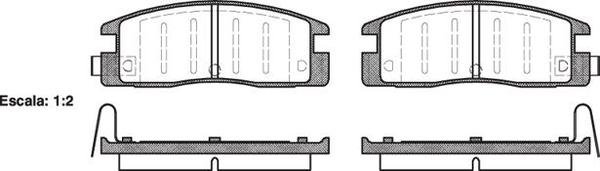 Remsa AD448 E REAR DISC BRAKE PADS - ISUZU TROOPER 89-