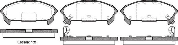 Remsa REAR DISC BRAKE PADS - ISUZU PIAZZA 91-