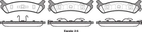 Remsa DB1369 E REAR DISC BRAKE PADS - HYUNDAI SONATA 92-94