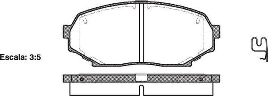 FRONT DISC BRAKE PADS - MAZDA MX5 89-92 DB1178 E 033812