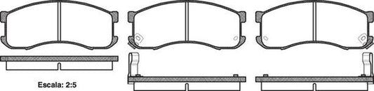 DB1190 E FRONT DISC BRAKE PADS - MAZDA MPV 89- 031302