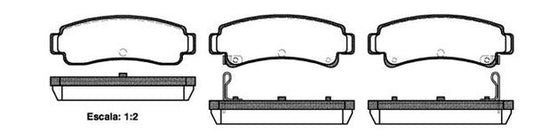 DB1211 E REAR DISC BRAKE PADS - NISSAN PULSAR N13 87-91 030212