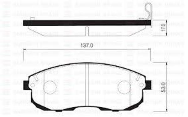 Remsa FRONT DISC BRAKE PADS - NISSAN MAXIMA PJ30 89-94 DB1232 E