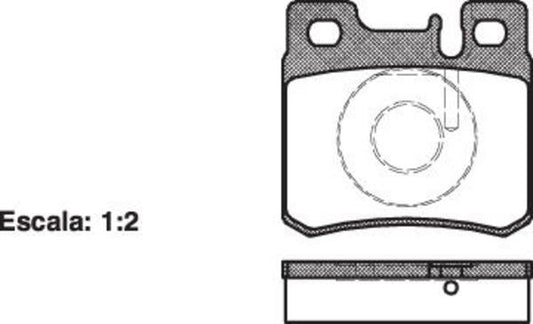 DB1321 E REAR DISC BRAKE PADS - C CLASS 96-03 028220