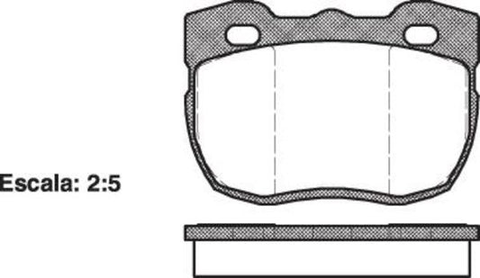 FRONT DISC BRAKE PADS - LAND 90 SERIES 88-91 DB1176 E 026700