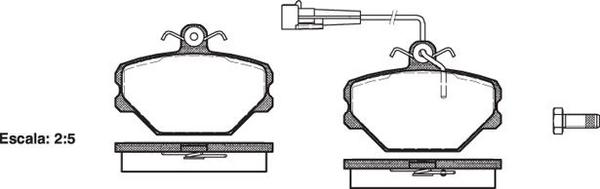 Remsa FDB524 E FRONT DISC BRAKE PADS - FIAT TIPO,UNO 88-96