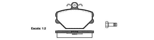 FRONT DISC BRAKE PADS - FIAT TIPO 88-91 026400