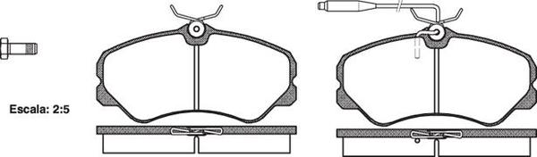 Remsa FDB510 E FRONT DISC BRAKE PADS - FIAT DUCATO 88-