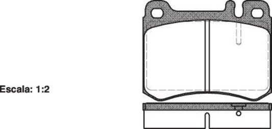 FRONT DISC BRAKE PADS - MERCEDES BENZ SL CLASS 85-89 026000