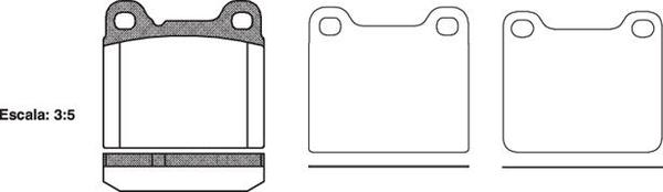 Remsa REAR DISC BRAKE PADS - VOLVO C70,V70 97-00