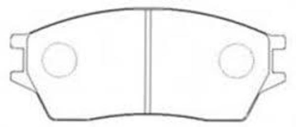 Remsa FRONT DISC BRAKE PADS - PRELUDE 4WS SI 86-88 DB1135 E