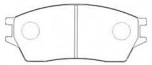 FRONT DISC BRAKE PADS - PRELUDE 4WS SI 86-88 DB1135 E 024300