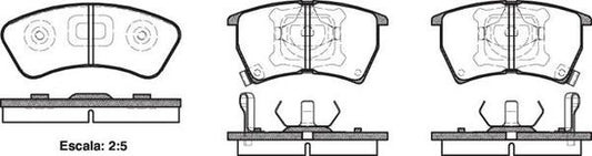 DB427 E -PADS - MAZDA 323 S/W 4WD TBO F 86- 023402