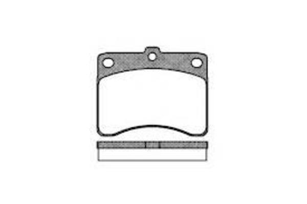 Remsa DB435 E FRONT DISC BRAKE PADS - DAIHATSU HI JET 83-90