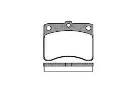 DB435 E FRONT DISC BRAKE PADS - DAIHATSU HI JET 83-90 023200