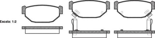 REAR DISC BRAKE PADS - SUBARU LEONE 85-95 DB419 E 022602