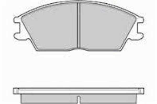 Remsa DB1124 E FRONT DISC BRAKE PADS - HYUNDAI EXCEL 88-90