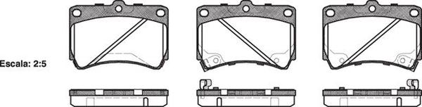 Remsa FRONT DISC BRAKE PADS - KIA RIO 00-