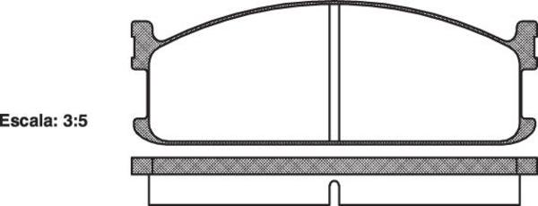Remsa DB1079 E FRONT DISC BRAKE PADS - ISUZU FARGO NF 81-85