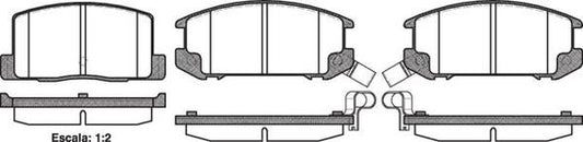 REAR DISC BRAKE PADS - TOYOTA MR2 2.0L 91-92 DB1260 E 020112