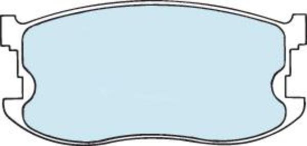 Remsa FRONT DISC BRAKE PADS - HOLDEN GEMINI 85-87 DB410 E