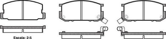 DB398 E FRONT DISC BRAKE PADS - TOYOTA COROLLA AE86 84-85 018002