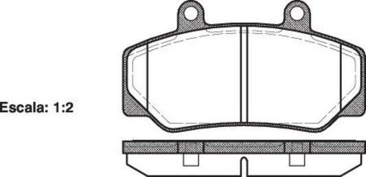FRONT DISC BRAKE PADS - VOLVO 740,760 BEN CAL 88-93 DB1169 E 017620