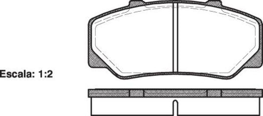 DB389 E FRONT DISC BRAKE PADS - VOLVO 740,760,940,960 83-88 017600