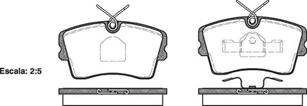 Remsa DB1128 E FRONT DISC BRAKE PADS - OPEL MONZA 3.0 84-87