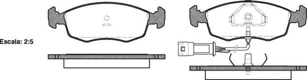 Remsa DB276 E FRONT DISC BRAKE PADS - FORD SIERRA XR4 4X4