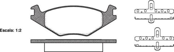 Remsa FDB385 E FRONT DISC BRAKE PADS - AUDI / VW GOLF 83-91