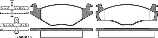 FRONT DISC BRAKE PADS - AUDI / VW PASSAT 84-88 DB400 E 017110