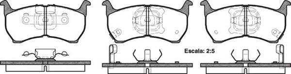 Remsa FRONT DISC BRAKE PADS - FORD TELSTAR MAZDA 626 GC 85-87 DB414 E