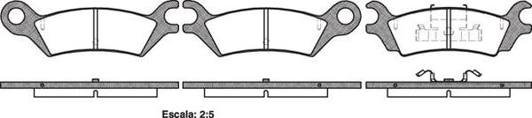 Remsa DB279 E REAR DISC BRAKE PADS - MAZDA 929 82-87