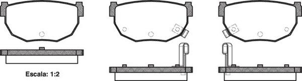 Remsa REAR DISC BRAKE PADS - NISSAN SILVIA 79-88 AR1099 E