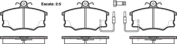 Remsa FDB410 E FRONT DISC BRAKE PADS - FIAT CROMA 85-