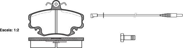 Remsa FRONT DISC BRAKE PADS - CITROEN PEUGEOT RENAULT 205,309,CLIO