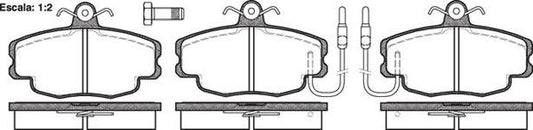 DB270 E FRONT DISC BRAKE PADS - CIT PEUG REN 205,309,MEGANE 014102