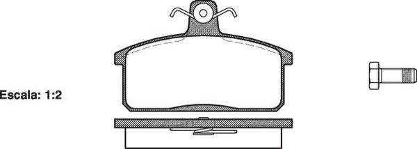 Remsa FRONT DISC BRAKE PADS - SUZUKI VITARA (GIR) 90-