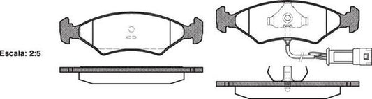 DB212W E FRONT DISC BRAKE PADS - FORD SIERRA 1.6 2.0 W/S 011932
