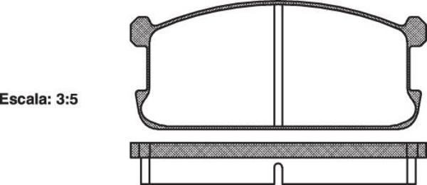 Remsa DB230 E FRONT DISC BRAKE PADS - MITSUBISHI GALANT , LANCER 80-