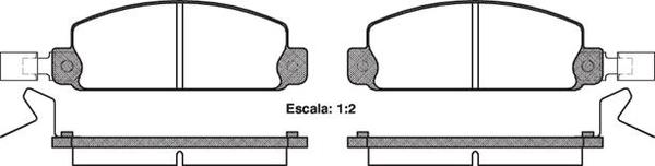 Remsa DB234 E FRONT DISC BRAKE PADS - ISUZU KB25 77-88
