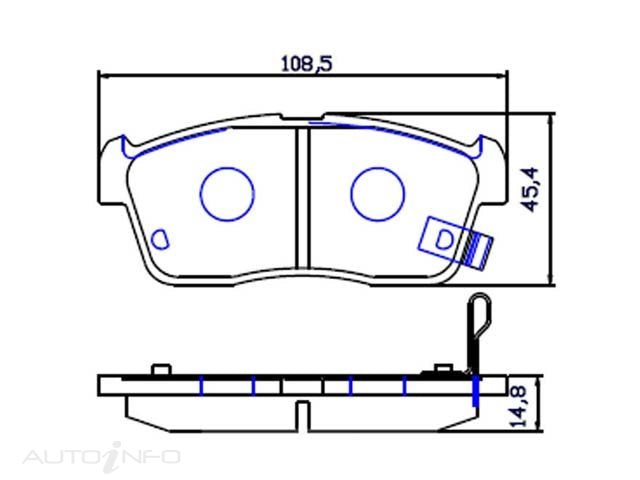 OE+ ORGANIC BRAKE PADS FRONT GMC SUZUKI TOYOTA - DB1674EF