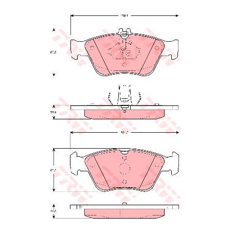 TRW Brake Pad Set (DB1330)