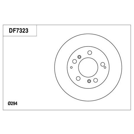 TRW Disc Brake Rotor 294mm x 22 Min