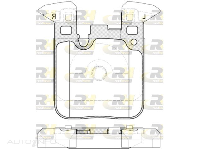 D/PAD RR BMW F2*F8* 2011-2171.8*88.4*17 WITH WEIGHTS - RDB1539-00-RH